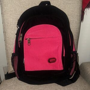 Pink and Black Backpack